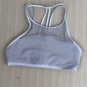 Lululemon Get Set Bra Mesh Sports Bra Size 6, White